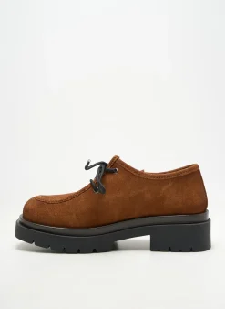 Derbies Alisa Bianchini Marron Talon De 4 À 6cm