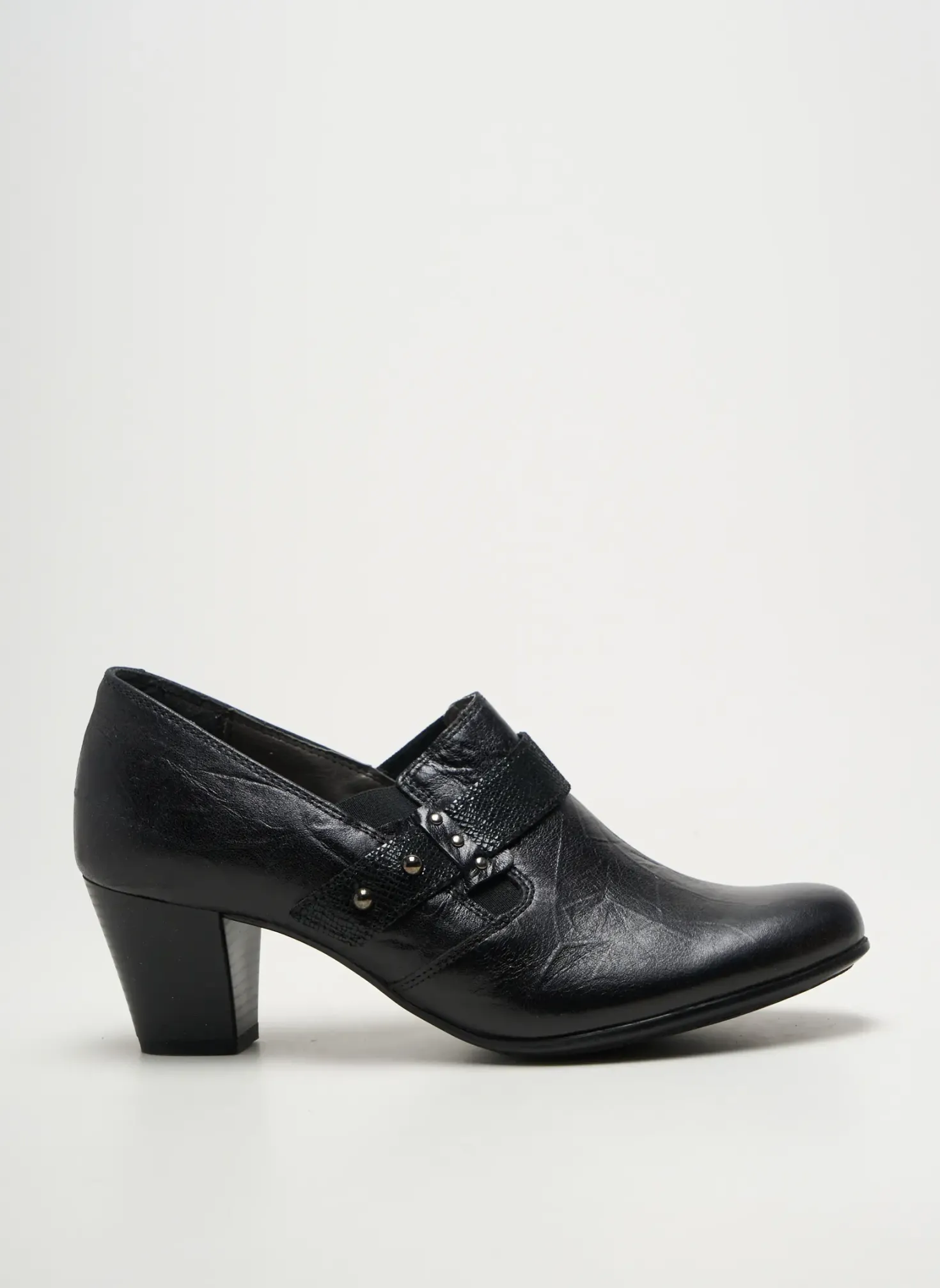 Derbies Alpina Noir Talon De 4 À 6cm