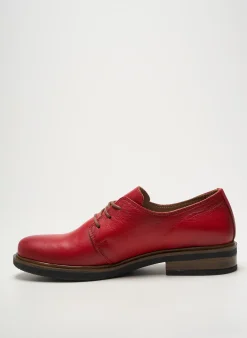 Derbies Andrea Conti Rouge Talon Plat Jusqu'à 3cm