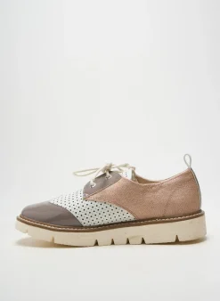 Derbies Armistice Gris Talon Plat Jusqu'à 3cm