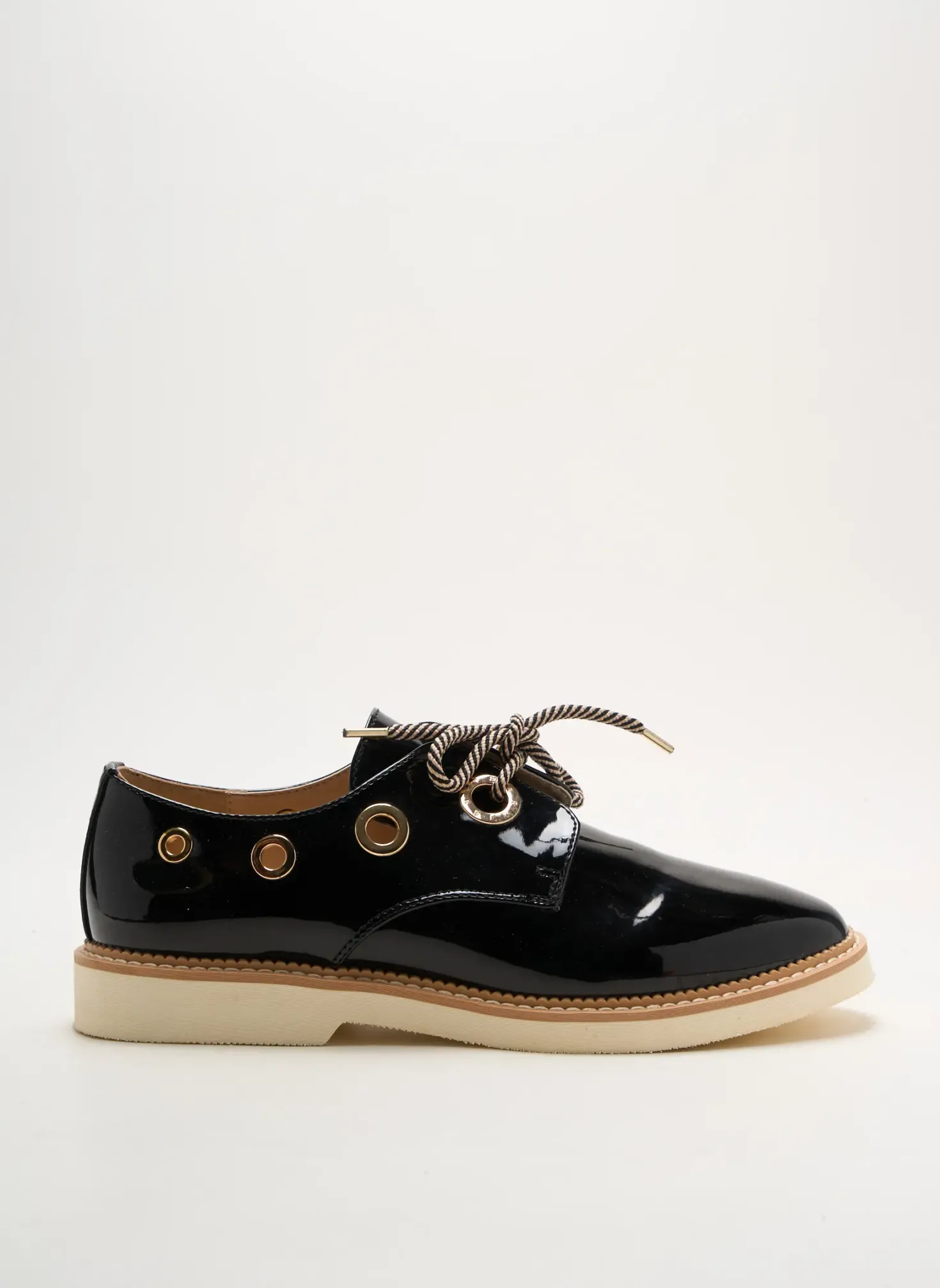 Derbies Armistice Noir Talon Plat Jusqu'à 3cm