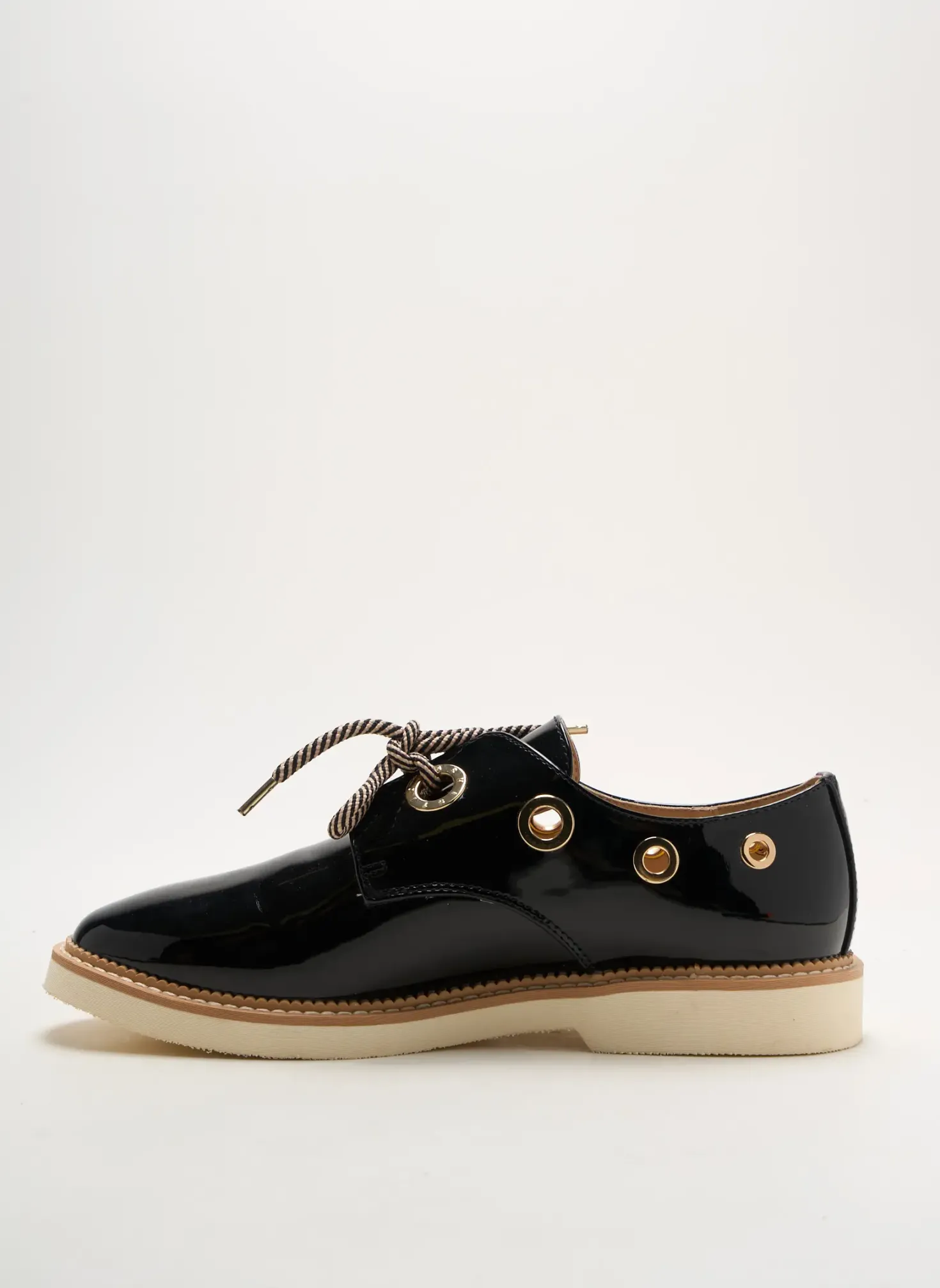 Derbies Armistice Noir Talon Plat Jusqu'à 3cm