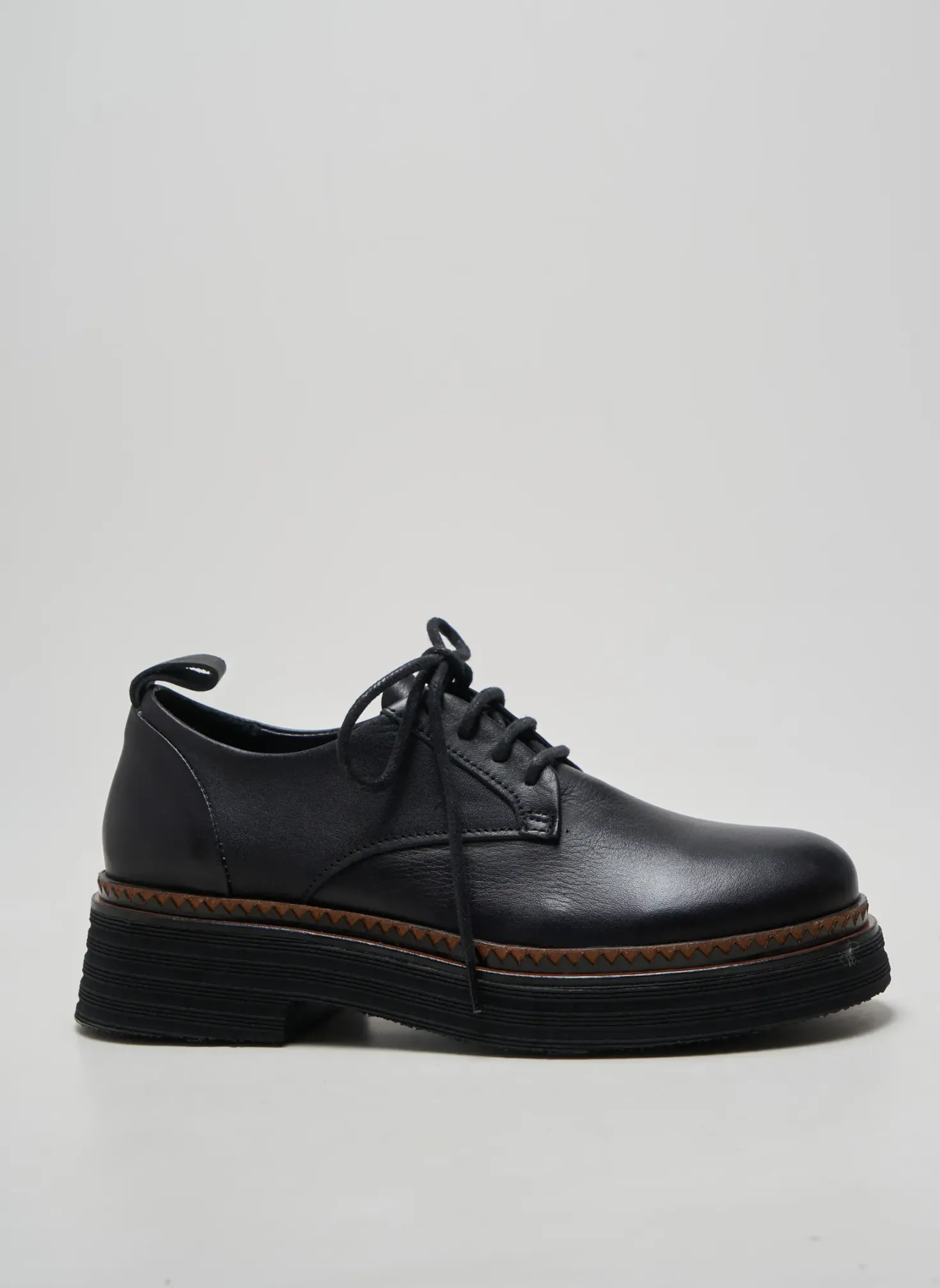 Derbies Bueno Noir Talon De 4 À 6cm