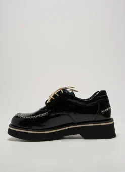 Derbies Casta Noir Talon De 4 À 6cm