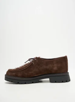 Derbies Coco Et Abricot Marron Talon Plat Jusqu'à 3cm