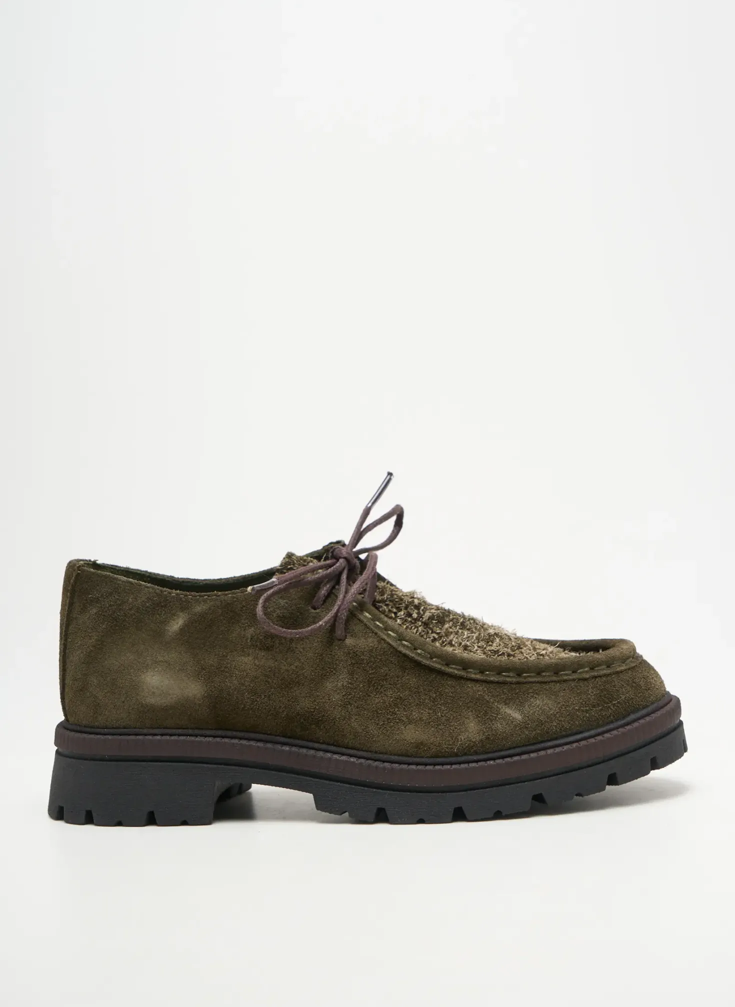 Derbies Coco Et Abricot Vert Talon Plat Jusqu'à 3cm