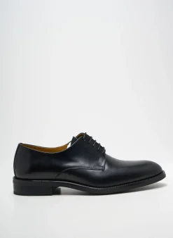 Derbies Crown Noir Talon Bas