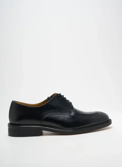 Derbies Crown Noir Talon Bas