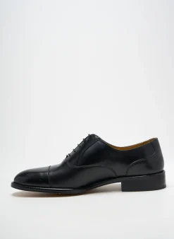 Derbies Crown Noir Talon Bas