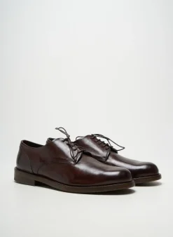 Derbies Delavè Marron Talon Bas