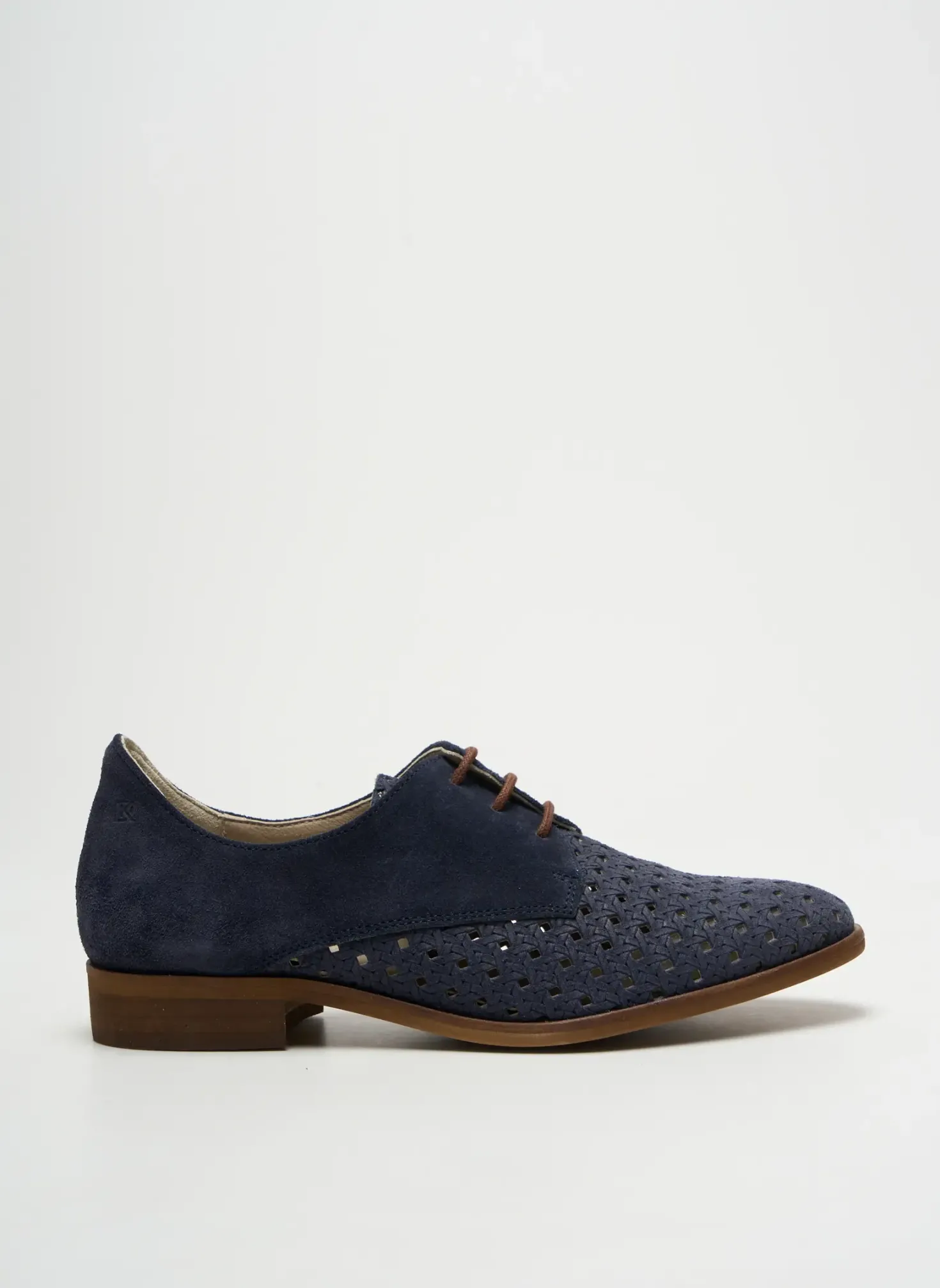 Derbies Dorking Bleu Talon Plat Jusqu'à 3cm