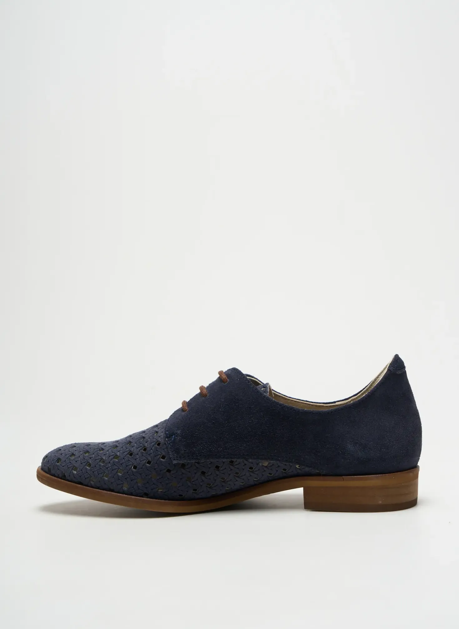 Derbies Dorking Bleu Talon Plat Jusqu'à 3cm