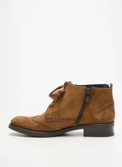Derbies Dorking Marron Talon Plat Jusqu'à 3cm