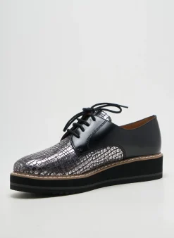 Derbies Emilie Karston Argent Talon De 4 À 6cm