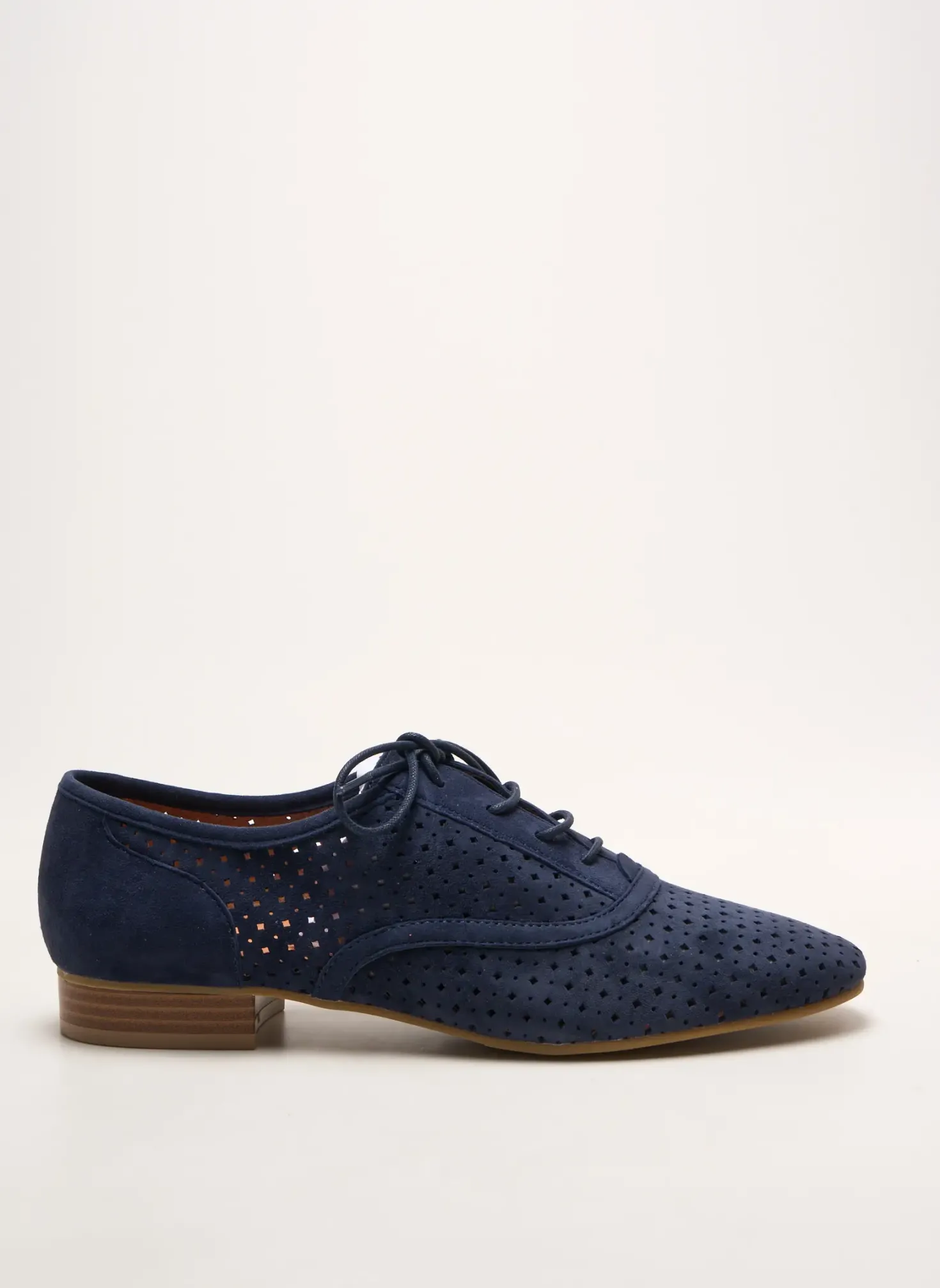 Derbies Emilie Karston Bleu Talon Plat Jusqu'à 3cm