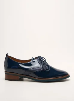 Derbies Emilie Karston Bleu Talon Plat Jusqu'à 3cm