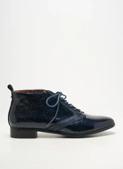 Derbies Emilie Karston Bleu Talon Plat Jusqu'à 3cm
