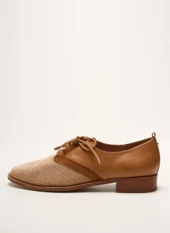 Derbies Emilie Karston Marron Talon Plat Jusqu'à 3cm