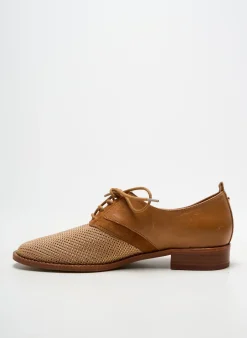 Derbies Emilie Karston Marron Talon Plat Jusqu'à 3cm