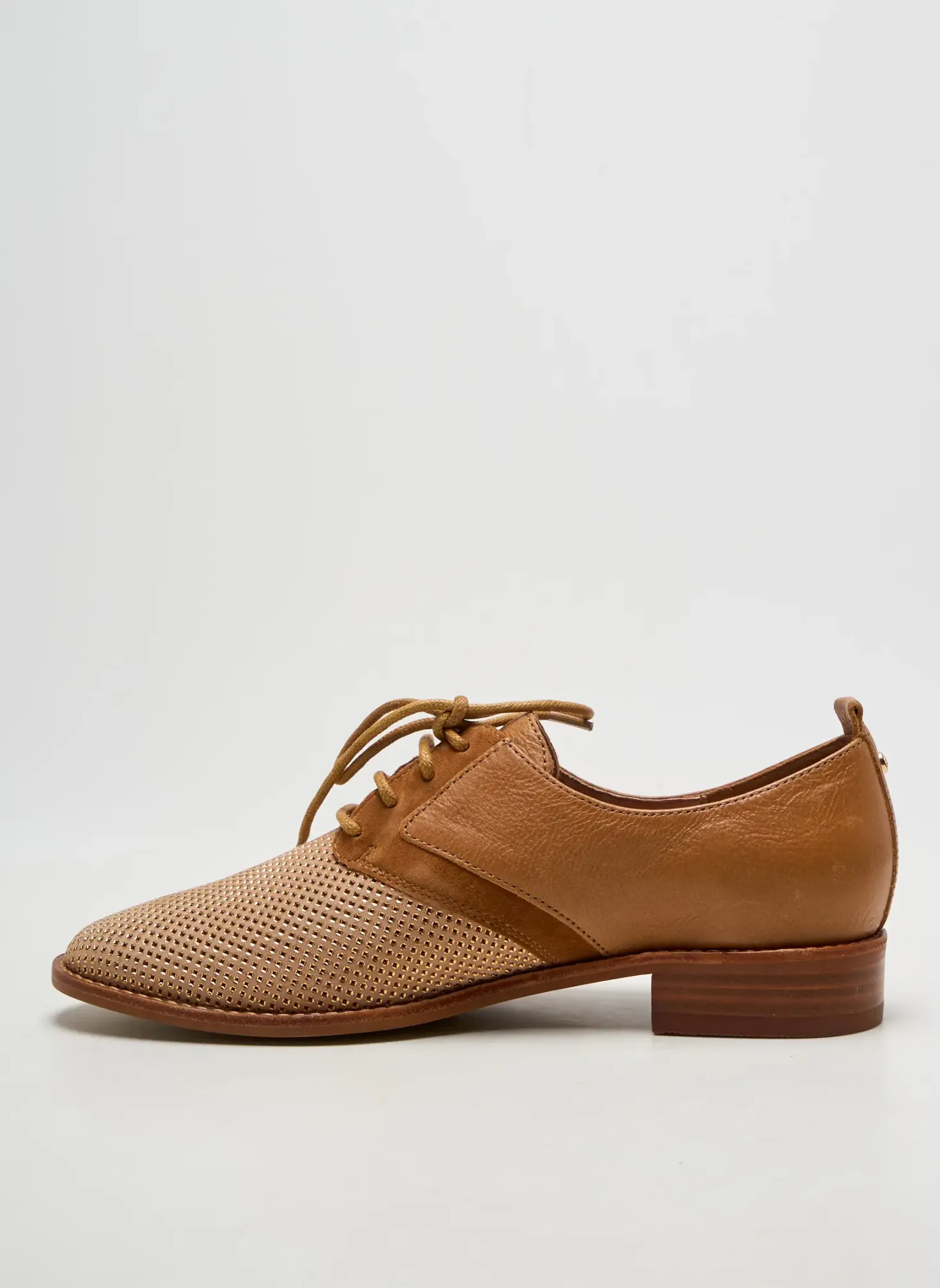 Derbies Emilie Karston Marron Talon Plat Jusqu'à 3cm
