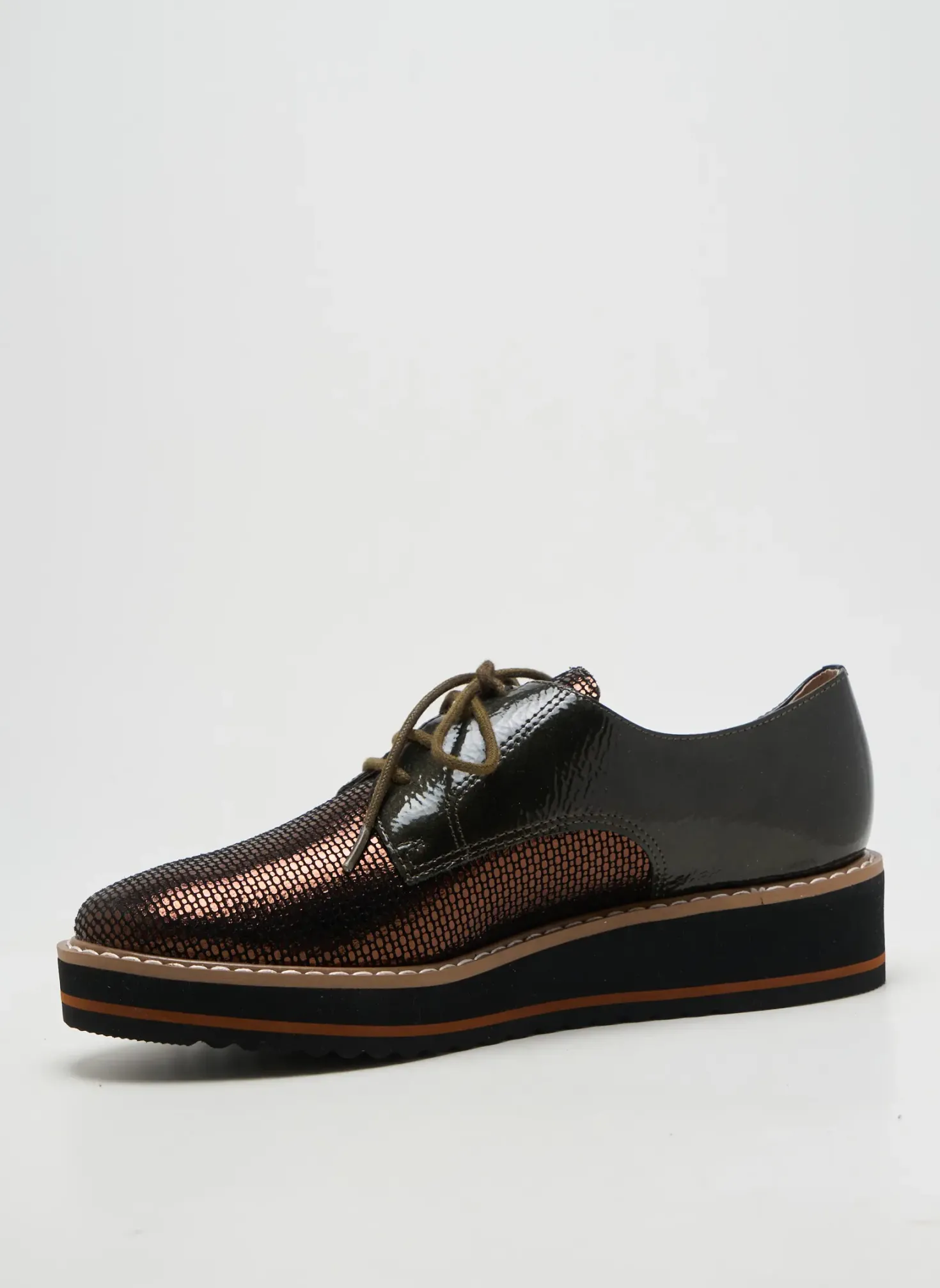 Derbies Emilie Karston Marron Talon Plat Jusqu'à 3cm