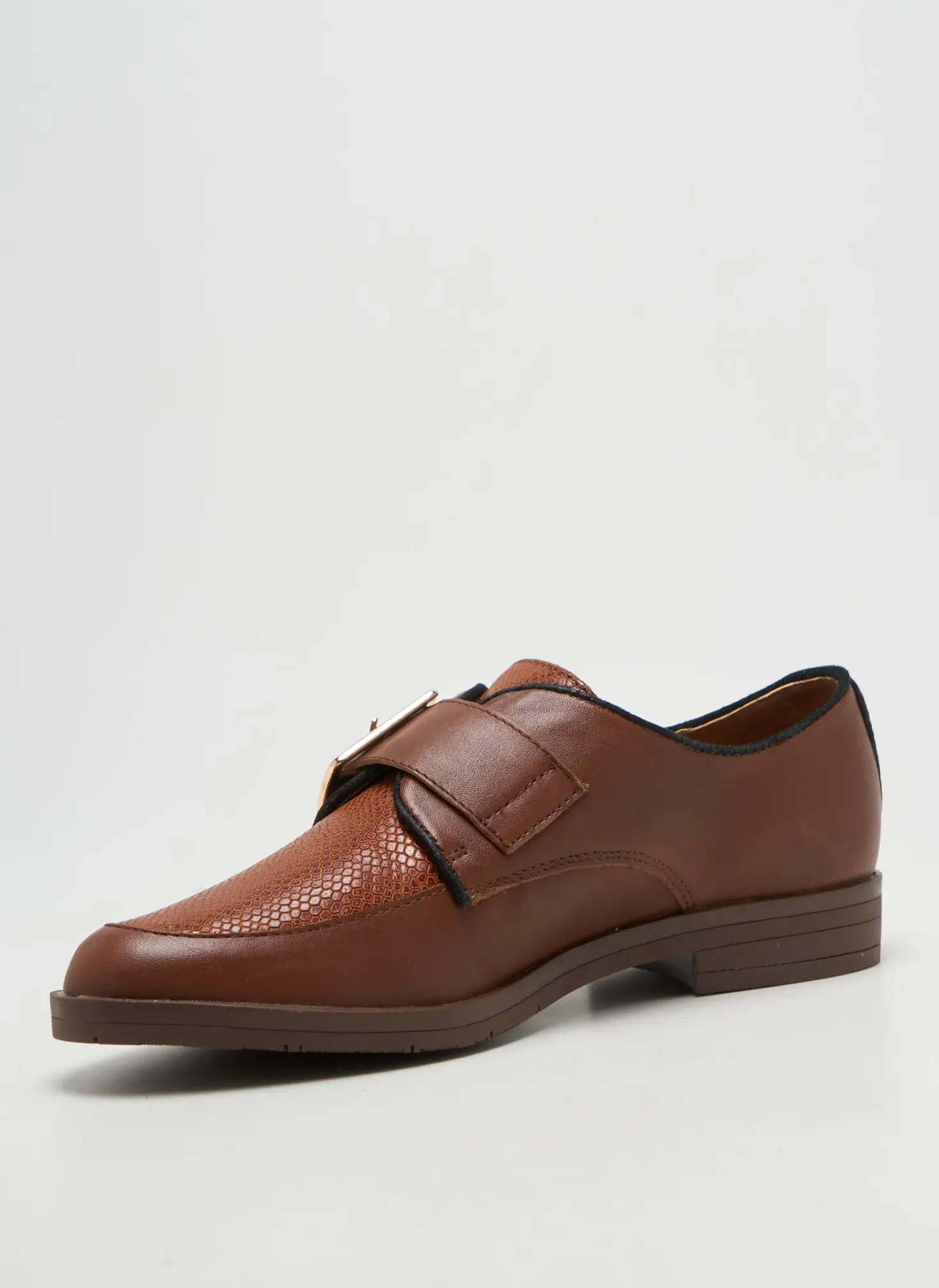 Derbies Emilie Karston Marron Talon Plat Jusqu'à 3cm