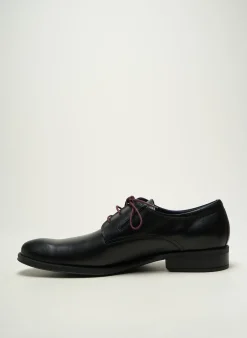 Derbies Fluchos Noir Talon Bas
