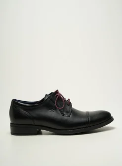 Derbies Fluchos Noir Talon Bas