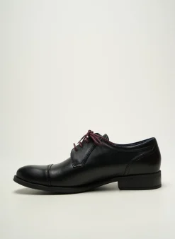Derbies Fluchos Noir Talon Bas