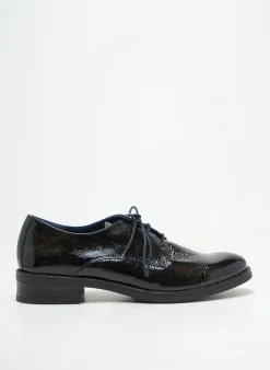 Derbies Fluchos Noir Talon Plat Jusqu'à 3cm