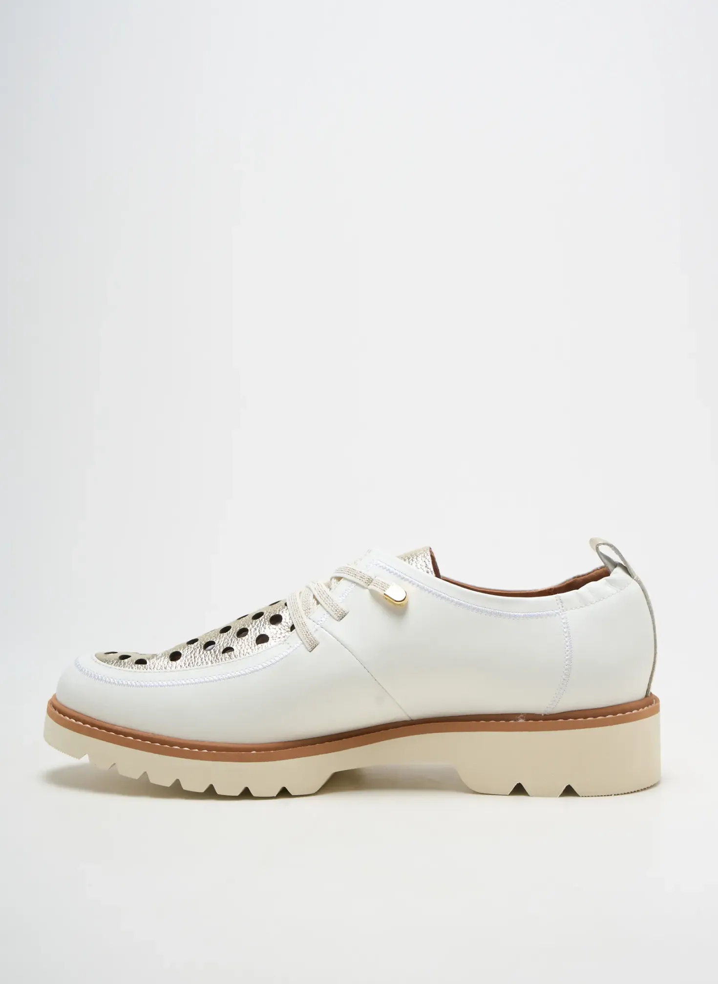 Derbies Fugitive By Francesco Rossi Or Talon Plat Jusqu'à 3cm
