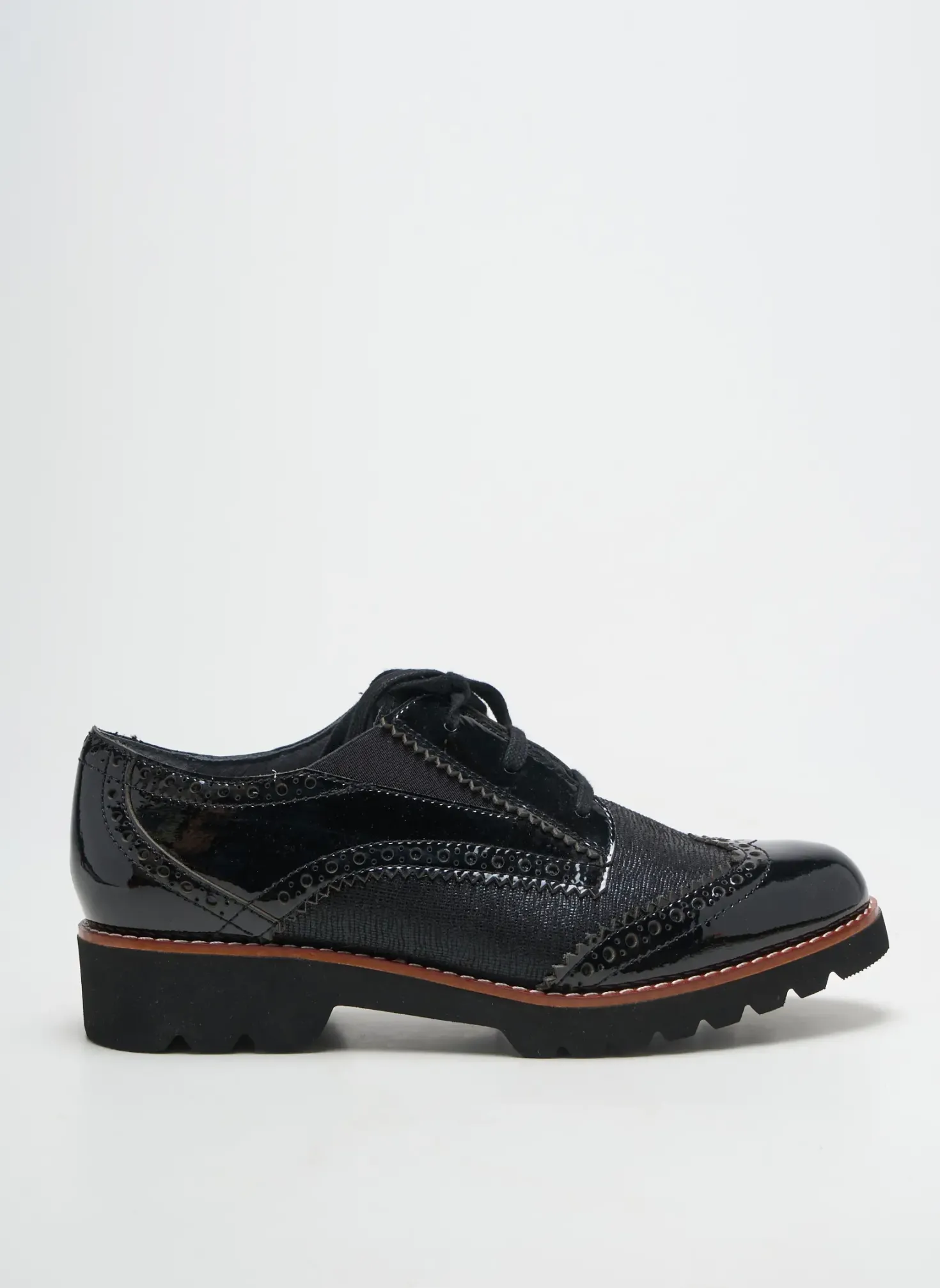 Derbies Fugitive By Francesco Rossi Noir Talon Plat Jusqu'à 3cm