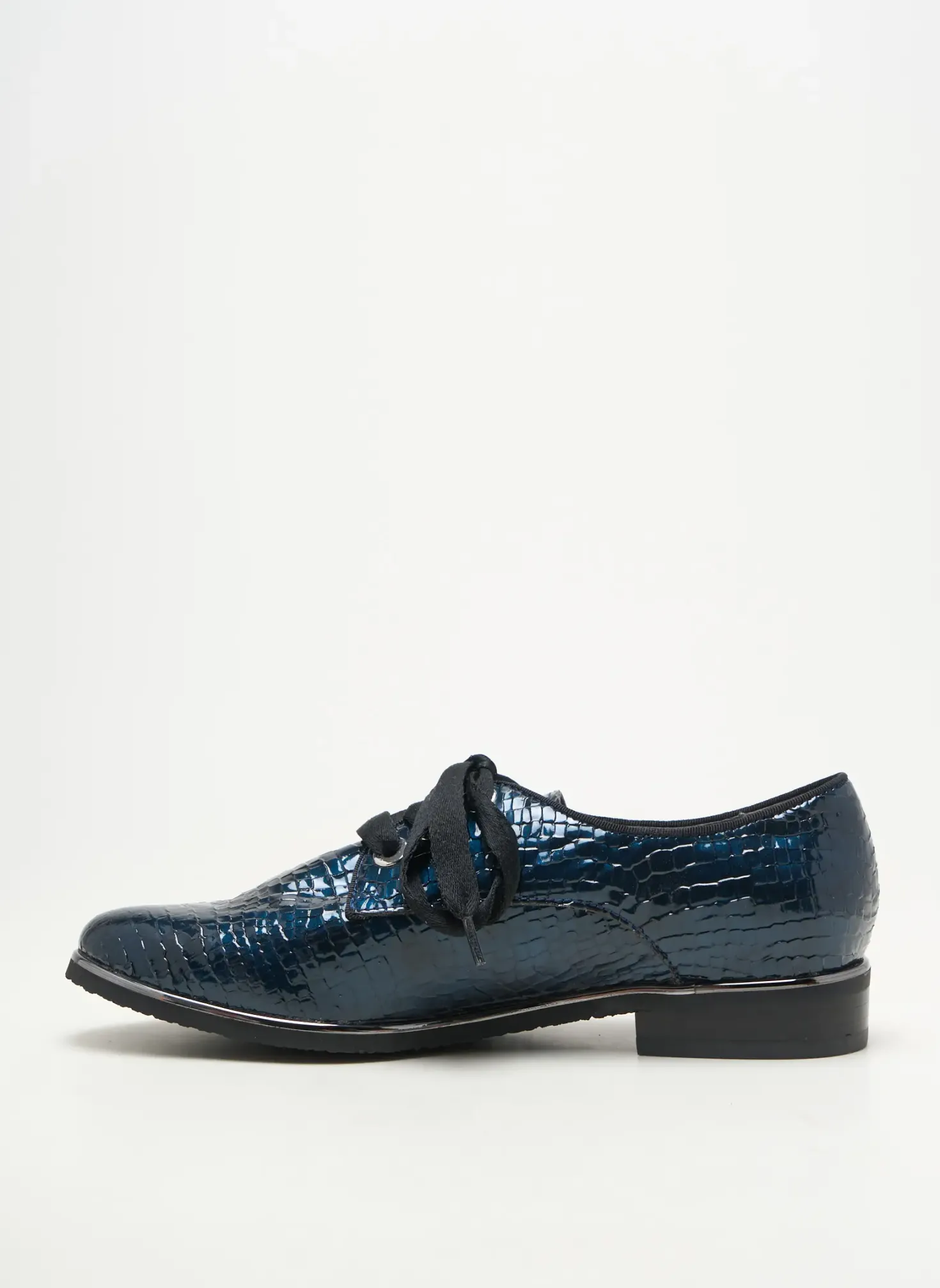Derbies Fugitive By Francesco Rossi Bleu Talon Plat Jusqu'à 3cm