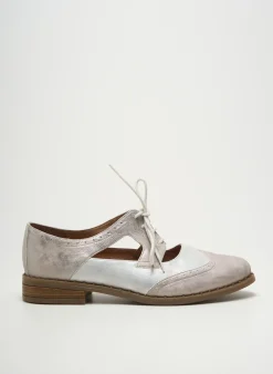 Derbies Geo-reino Argent Talon Plat Jusqu'à 3cm