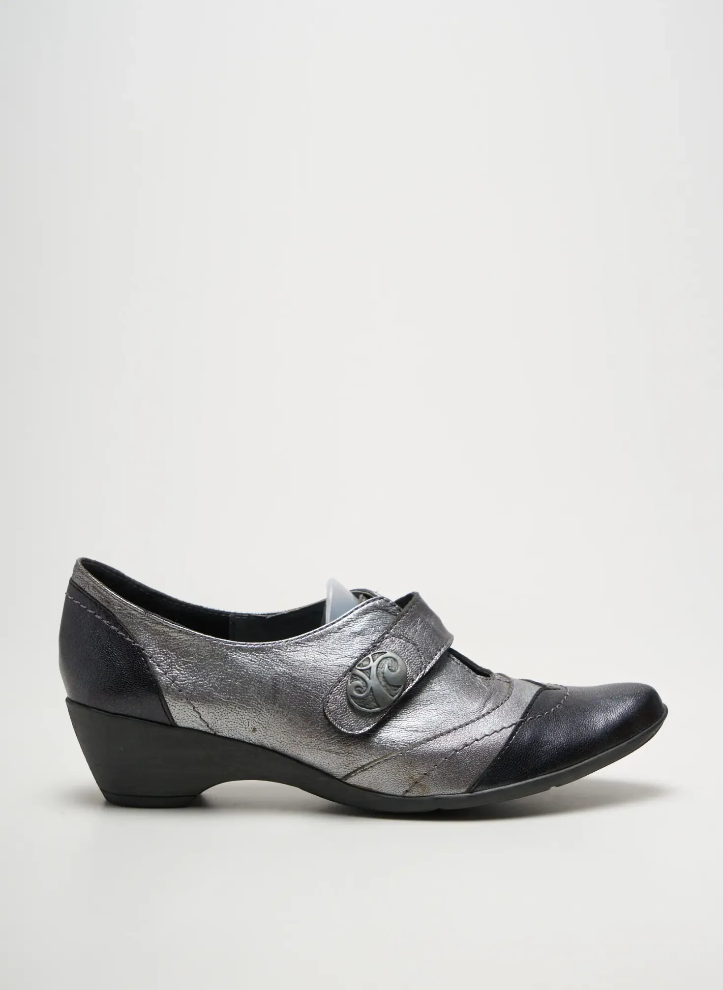 Derbies Geo-reino Argent Talon De 4 À 6cm