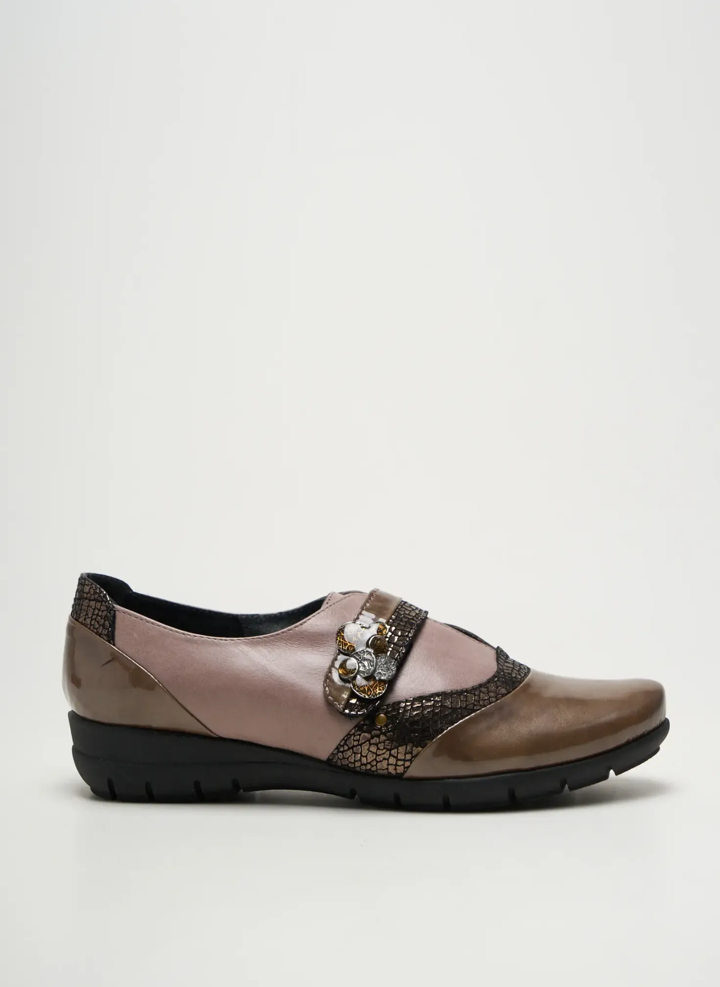 Derbies Geo-reino Marron Talon Plat Jusqu'à 3cm