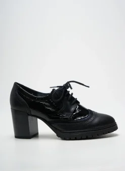 Derbies Geo-reino Noir Talon De 7 À 9cm