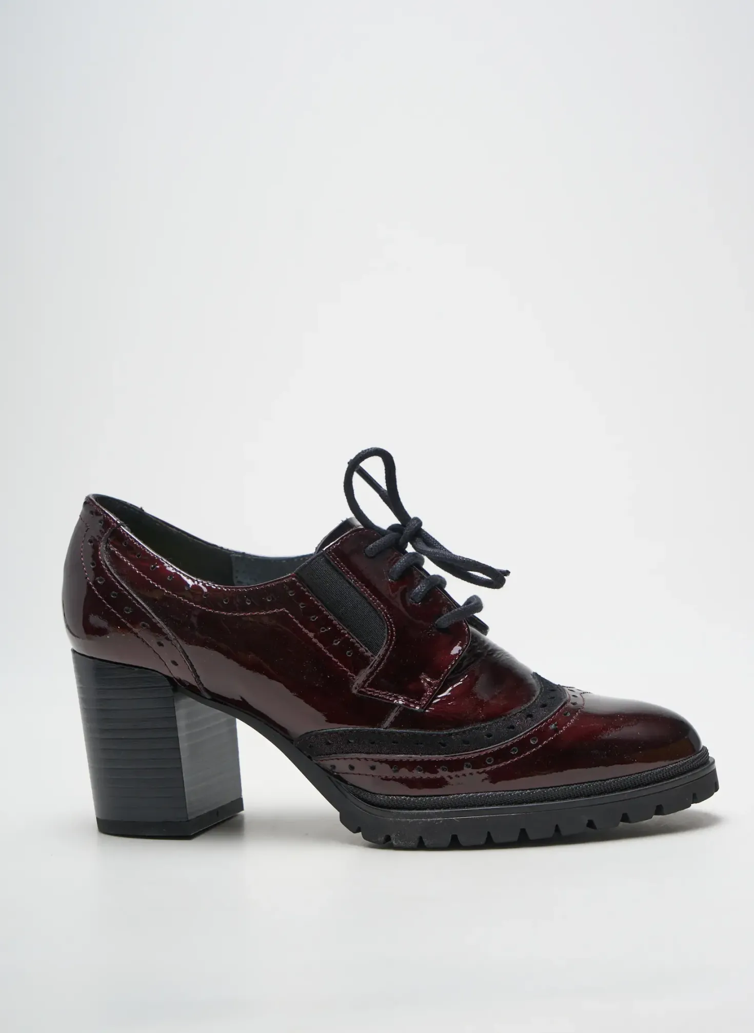 Derbies Geo-reino Violet Talon De 7 À 9cm