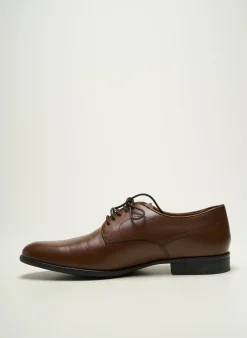 Derbies Geox Marron Talon Bas
