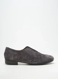 Derbies Homers Gris Talon Plat Jusqu'à 3cm