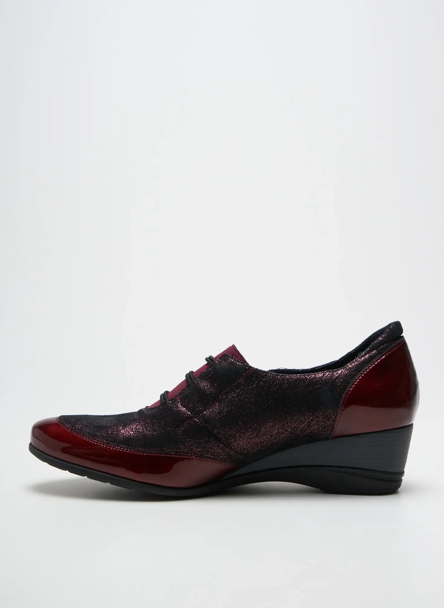 Derbies J.metayer Rouge Talon De 4 À 6cm
