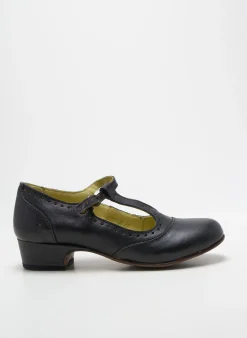 Derbies Kickers Noir Talon Plat Jusqu'à 3cm