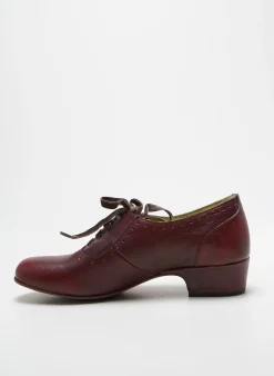 Derbies Kickers Rouge Talon Plat Jusqu'à 3cm