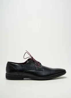 Derbies Le Formier Noir Talon Bas