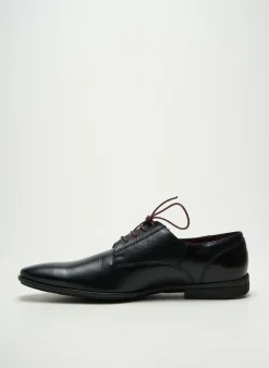 Derbies Le Formier Noir Talon Bas