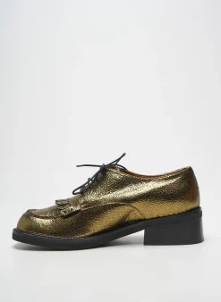 Derbies Les:venues Or Talon De 4 À 6cm