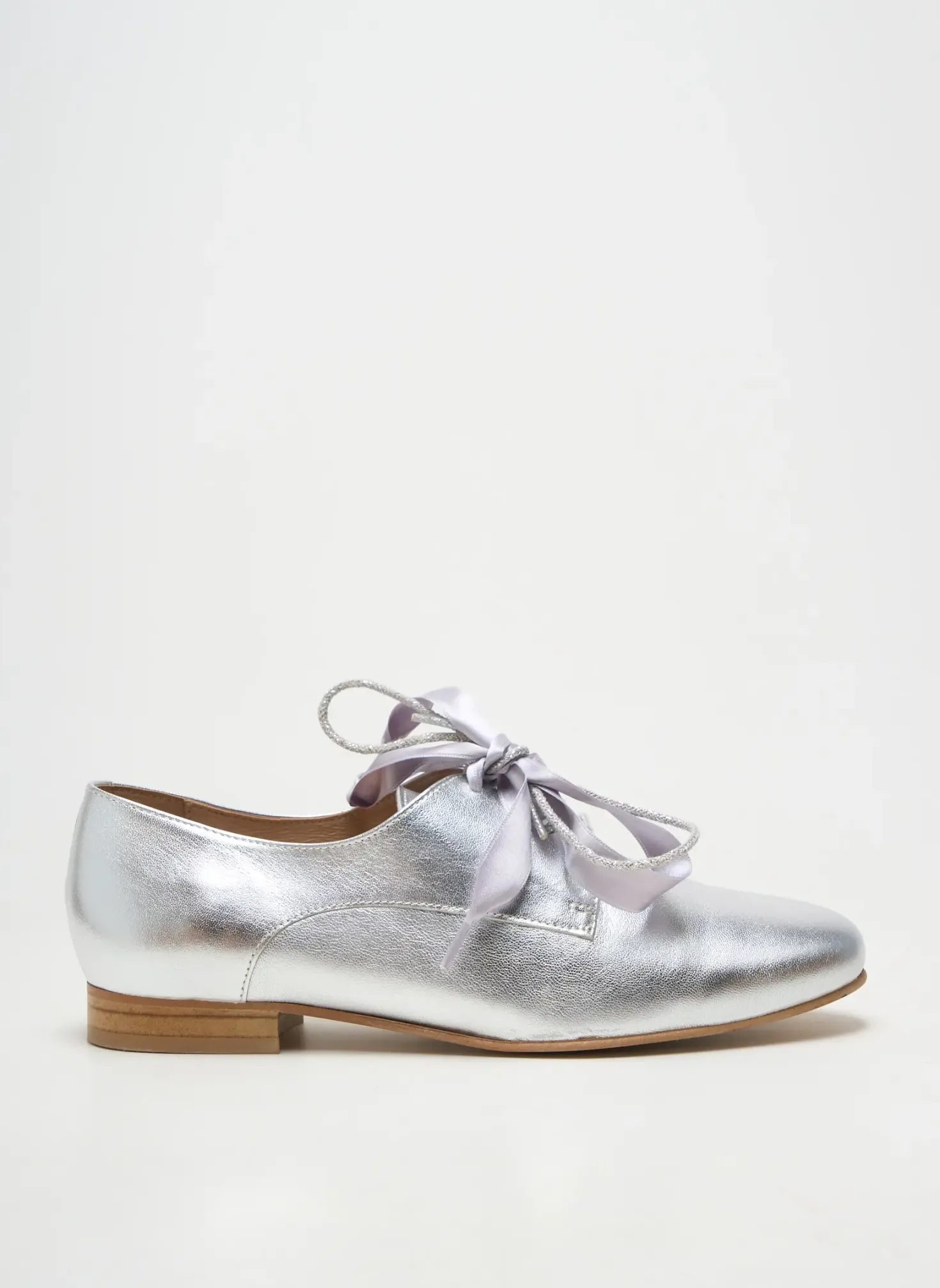 Derbies Lollipops Argent Talon Plat Jusqu'à 3cm