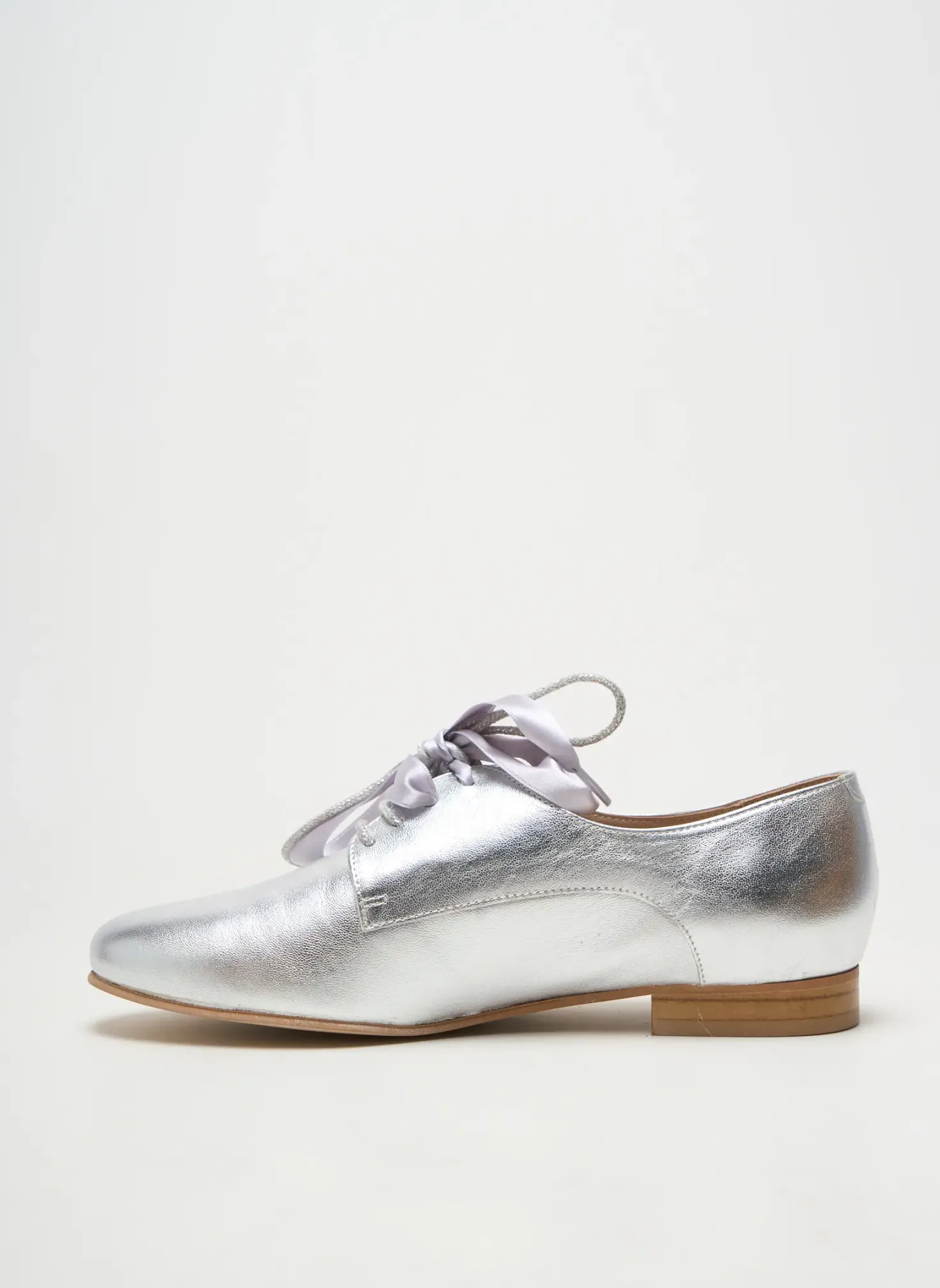 Derbies Lollipops Argent Talon Plat Jusqu'à 3cm