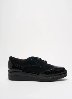 Derbies Mam'zelle Noir Talon Plat Jusqu'à 3cm