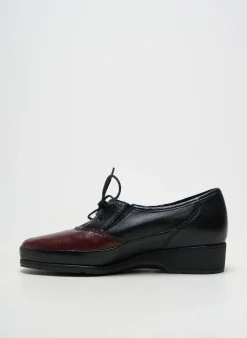 Derbies Marco Noir Talon Plat Jusqu'à 3cm